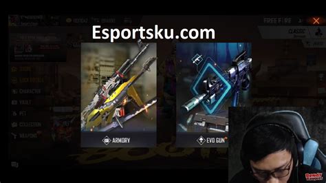 Cara Mendapatkan Skin Tebaru Ff Evo Gun Blue Dragon Free Fire Esportsku