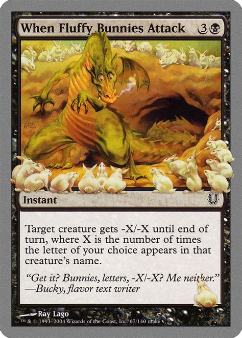 When Fluffy Bunnies Attack · Unhinged (UNH) #67 · Scryfall Magic: The Gathering Search