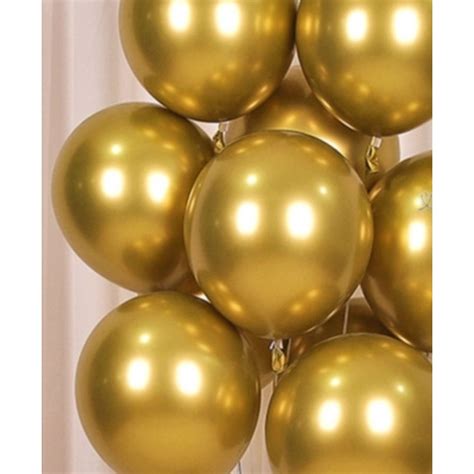 12 Inch Metalic Metallic Color Shining Chrome Latex Balon Belon