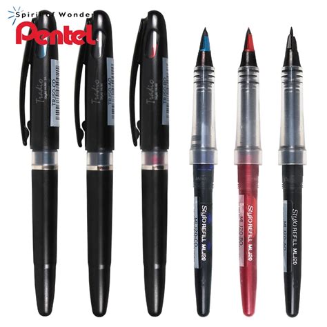 1pcs Japan Pentel Signature Pen Refill Trj50 Straight Liquid Large