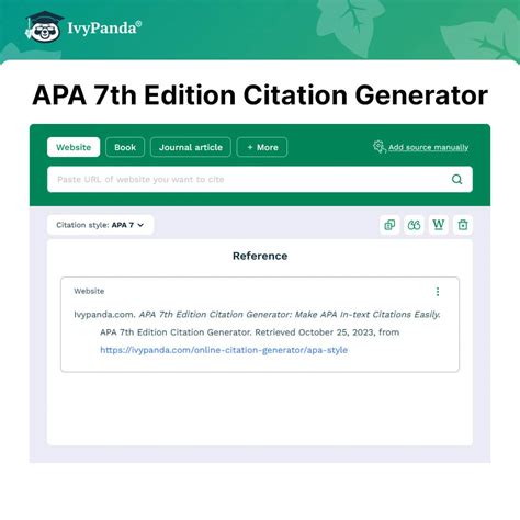 APA 7th Edition Citation Generator Make APA In Text 57 OFF