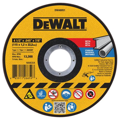 DeWalt Type 1 Cut Off Wheel