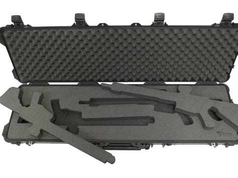 Pelican 1750 case Foam Insert for 2 Rifle (Polyethylene Foam) — Cobra ...