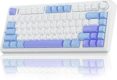 75 AULA F75 Wireless Keyboard Gasket Hot Swappable Custom Keyboard Pre Lubed Ear Switches RGB