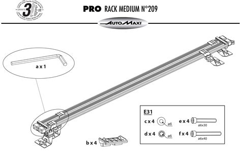 Bare Portbagaj autoutilitare Pro Rack 209 Mont Blanc Citroën Jumpy