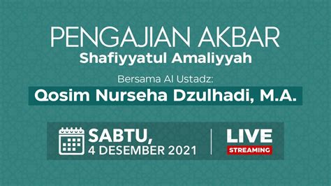 LIVE PENGAJIAN AKBAR YPSA Bersama Al Ustadz Qosim Nurseha Dzulhadi