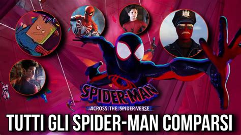 TUTTI Gli Spider Man Nel Trailer Di Across The Spider Verse YouTube