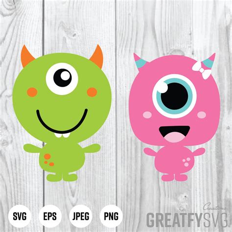 Monster Svg Monsters Svg Monster Cut Files Cut Files Svg Etsy