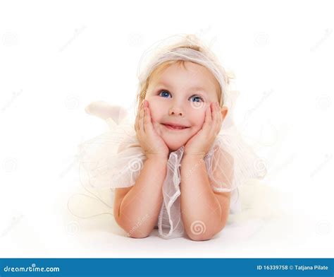 Angel with blue eyes stock photo. Image of dreams, female - 16339758