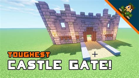 Minecraft How To Build A Castle Gate EASY YouTube