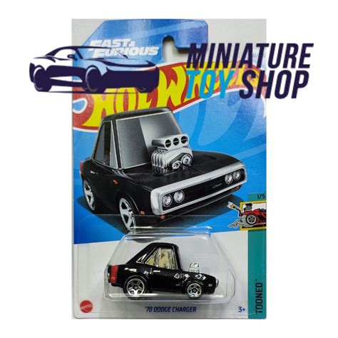 Hot Wheels Mainline Dodge Charger Tooned Miniature Toy Shop