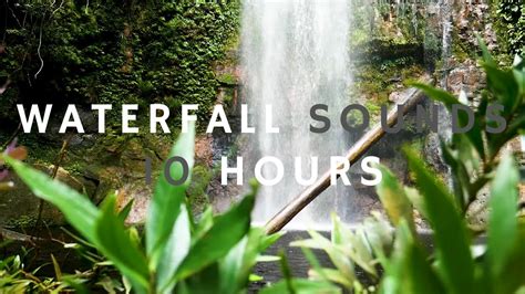 White Noise Waterfall Sounds 10 Hours Sleep Study Relax Youtube