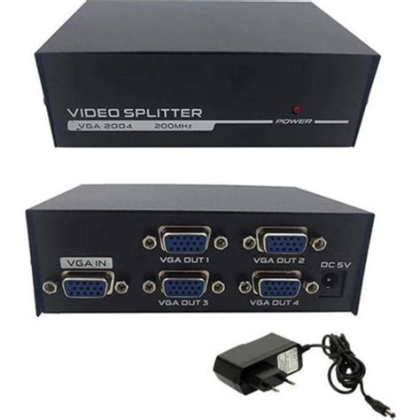 4 Port VGA Splitter 200 Mhz VGA Çoklayıcı Fiyatı