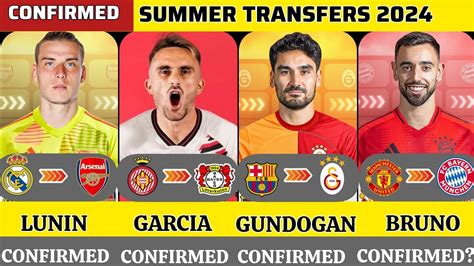 New Confirmed Summer Transfers And Rumours Lunin To Arsenal