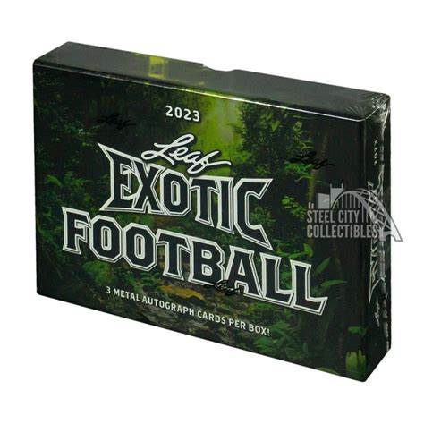 2023 Leaf Exotic Football Hobby Box Steel City Collectibles