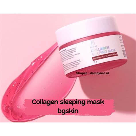 Jual COLLAGEN SLEEPING MASK BG SKIN REDJELLY BG SKIN COLLGEN MASK