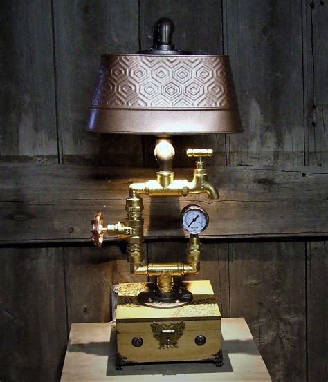 Pipe Lamp Brass Lamp Steampunk Industrial Lighting Home Decor