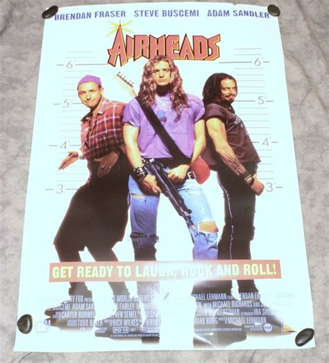 Airheads Movie Poster 40 x 27 Adam Sandler Brendan Fraser Steve Buscemi ...