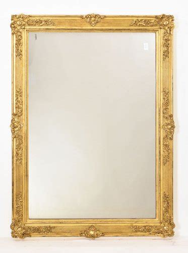 Antique Louis Philippe Rectangular Gold Leaf Mirror S For Sale At