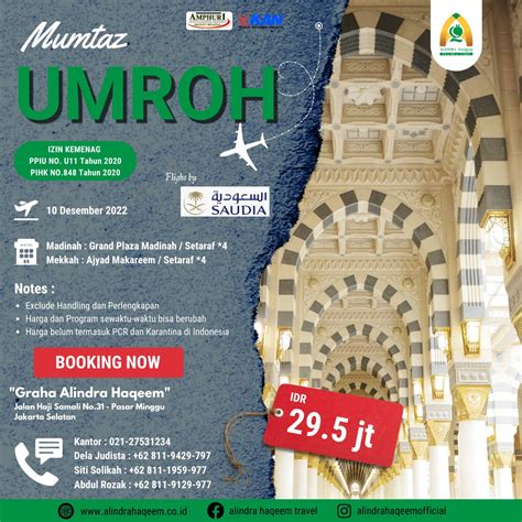 Umroh Desember Mumtaz Haqeem Group