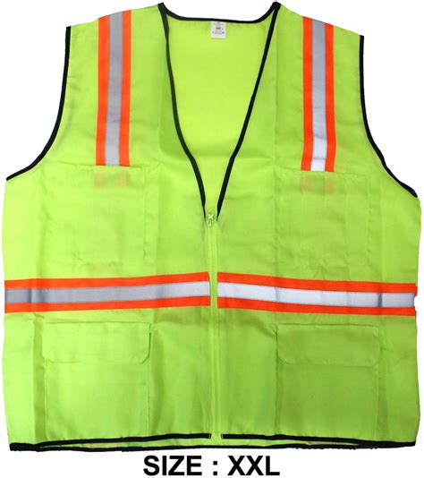 Bright Neon Green Safety Vest Adult Size Xx Large Briteguard Sf 83718