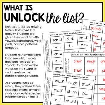 Missing Letter Worksheets 2nd 3rd Grade Spelling Words Their Way