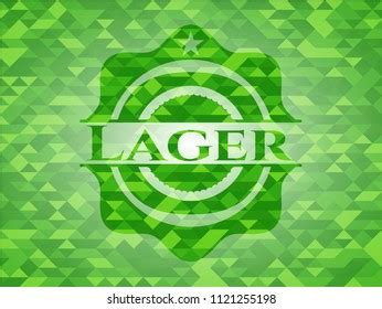 Lager Green Emblem Triangle Mosaic Background Stock Vector Royalty