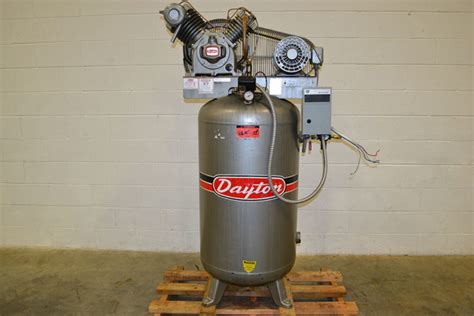 Dayton 3z967b 5hp 80 Gallon Vertical 2 Stage Air Compressor The