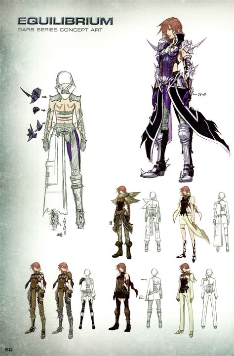 Lightning Returns Final Fantasy XIII Diseño de personajes Arte de