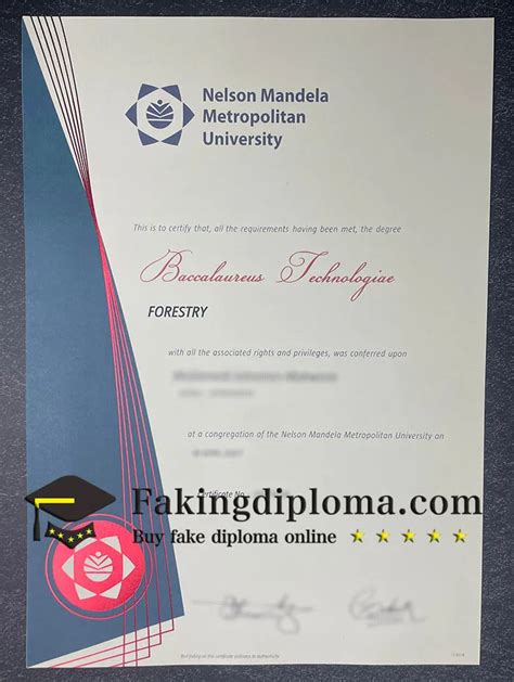 Nelson Mandela Metropolitan Diploma Buy Nmmu Degree Buy Fake