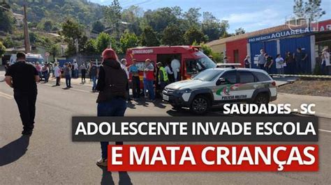 V Deo Adolescente Invade Escola E Mata Crian As Em Saudades Sc