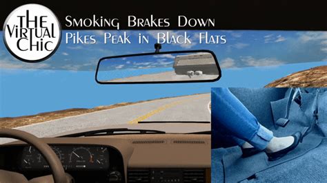 Smoking Brakes Down Pikes Peak In Black Flats Mp4 1080p The Virtual Chic Clips4sale