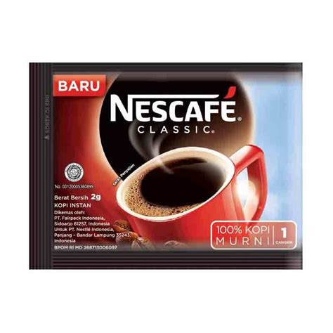 Jual Nescafe Classic Kopi Instan 2 Gram 1 Pack 10 Sachet Shopee Indonesia