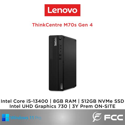 Lenovo ThinkCentre M70s Gen 4 Intel Core I5 13400 8GB 512GB SSD FCC