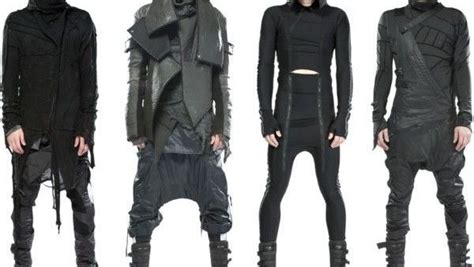 Dystopian Fashion Warrior Outfits Cyberpunk Fashion Male