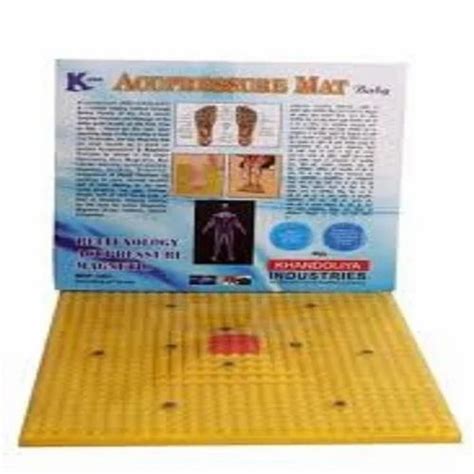 Yellow Plastic Acupressure Mat Model Name Number Nnn At Rs