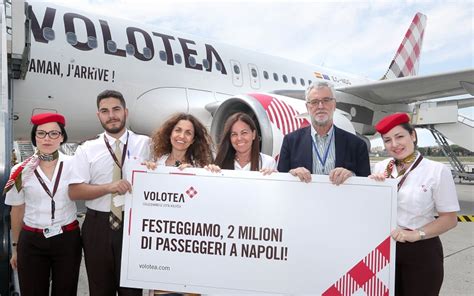 Volotea Tocca Quota Milioni Di Passeggeri Trasportati A Napoli