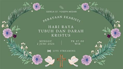 Perayaan Ekaristi Hari Raya Tubuh Dan Darah Kristus Penerimaan Komuni