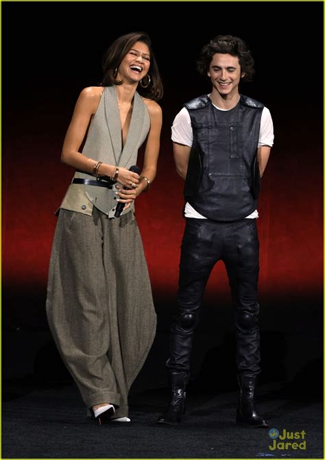 Full Sized Photo Of Zendaya Timothee Chalamet Reunite At Cinemacon For