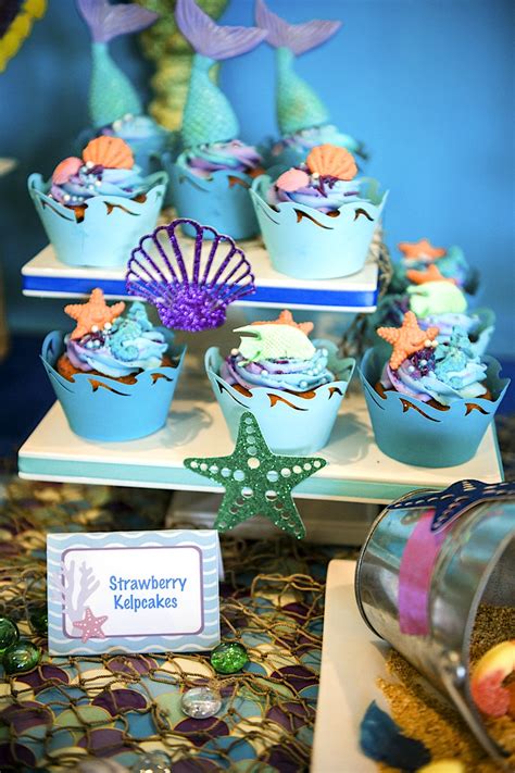 A Sparkly Under The Sea Birthday Party Party Ideas Party Printables Blog