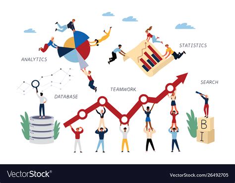 Business Concept Business Intelligence Royalty Free Vector