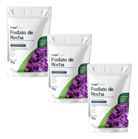 Fertilizante Fosfato De Rocha Kit 3uni 1kg Fósforo E Cálcio MercadoLivre