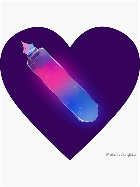 Bisexual Pride Potion Sticker By Metallicwings15 Redbubble