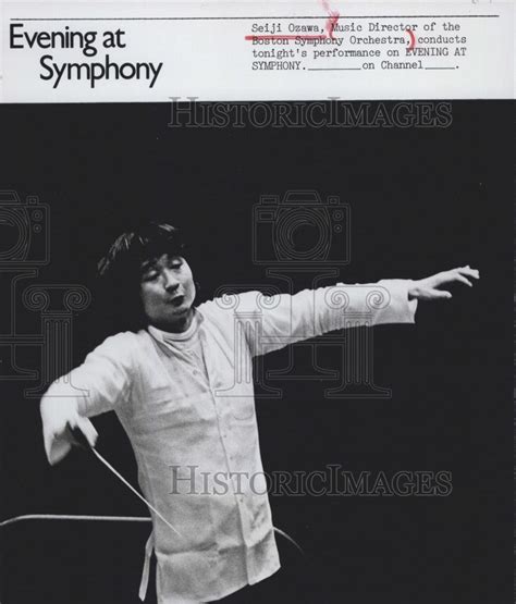 Seiji Ozawa Music Director Boston Symphony Orchestra 1975 Vintage Press