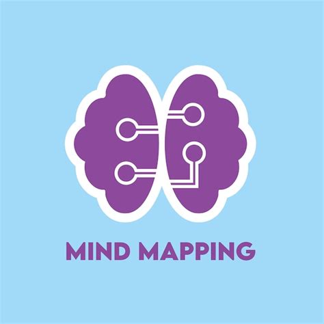 Premium Vector Mind Mapping Illustration Vector Lettering Logo