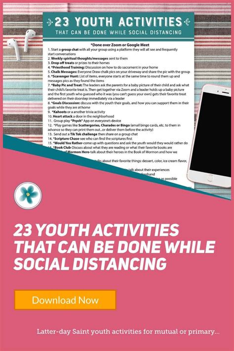 23 Lds Youth Activities That Can Be Done While Social Distancing