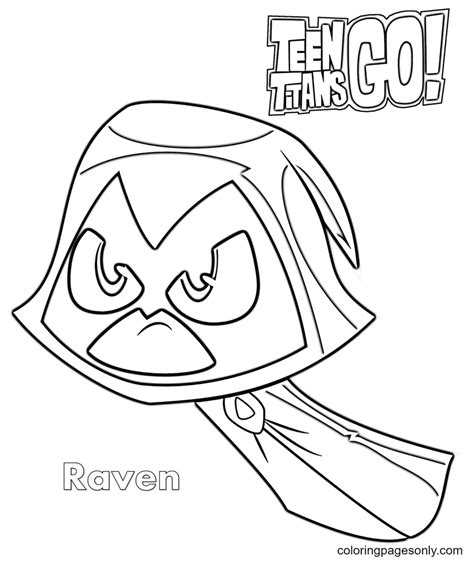 Raven Teen Titans Go Kleurplaat Gratis Kleurplaten Om Te Printen