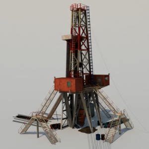 Land Drill Rig D Model Realtime D Models World