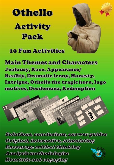 Othello By William Shakespeare Activity Pack Othello By William