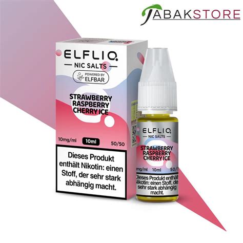 Elfliq Elfbar Liquid Strawberry Raspberry Cherry Ice Mg